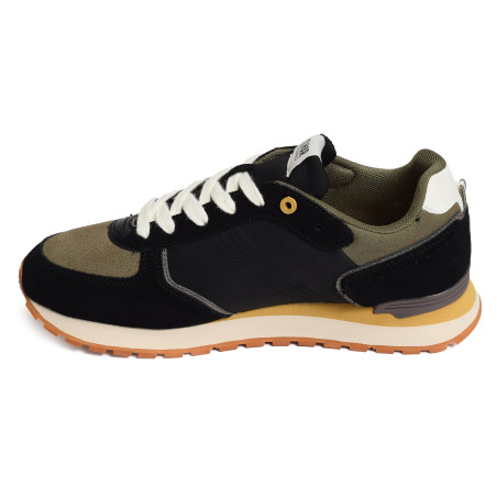 TRAVIS BLOCK Noir Kaki, Baskets running Colmar