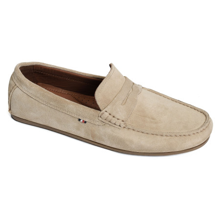 CASUAL HILFIGER SUEDE DRIVER 4998 Beige, Mocassins Tommy Hilfiger