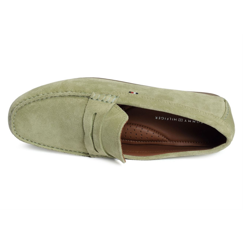 CASUAL HILFIGER SUEDE DRIVER 4998 Olive, Mocassins Tommy Hilfiger