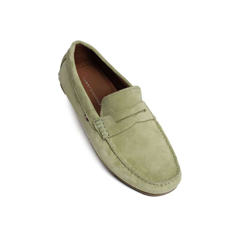 CASUAL HILFIGER SUEDE DRIVER 4998 Olive, Mocassins Tommy Hilfiger