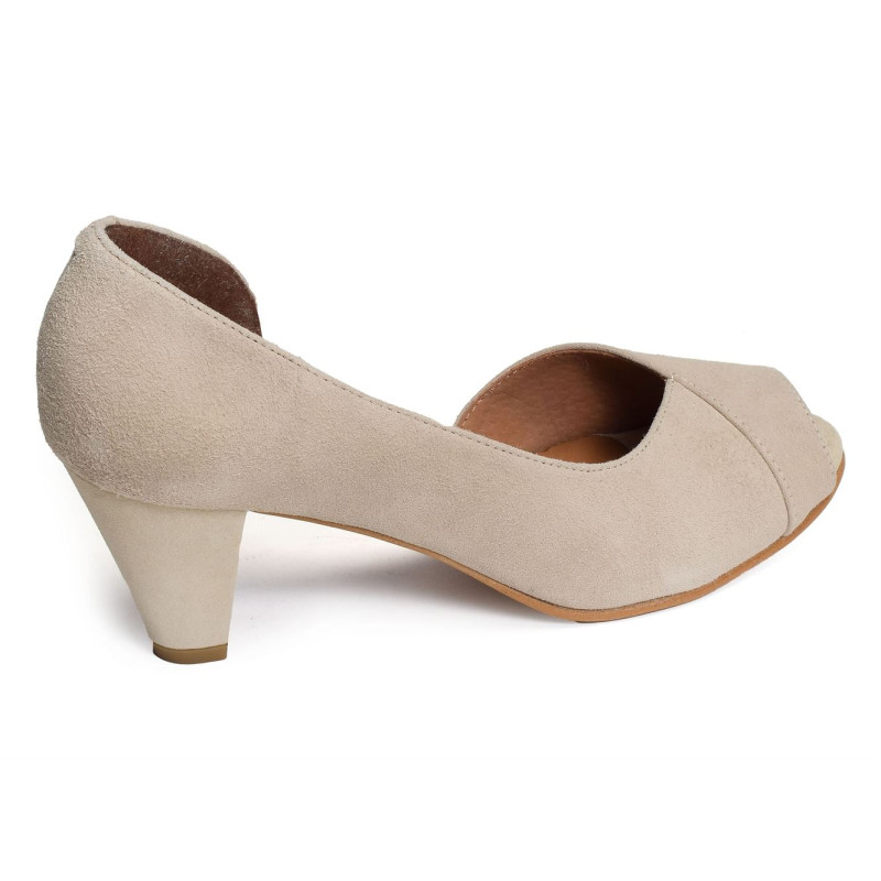 1302 Beige, Peep toes Folie's