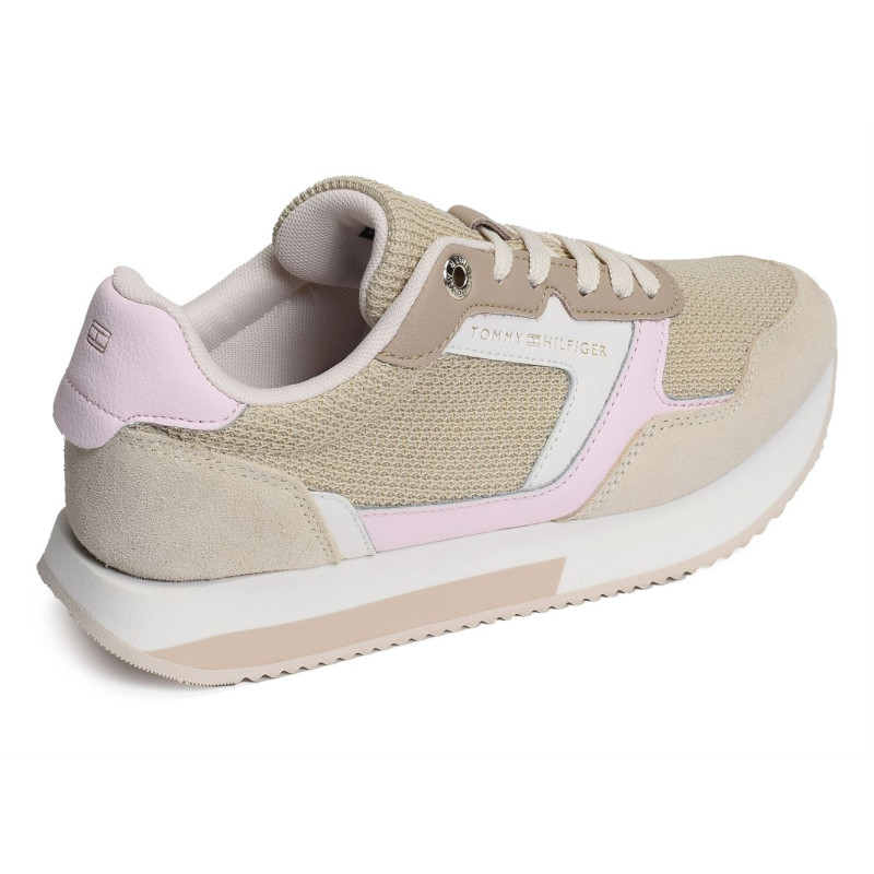 ESSENTIAL MESH RUNNER 7381 Beige, Sneakers basses Tommy Hilfiger