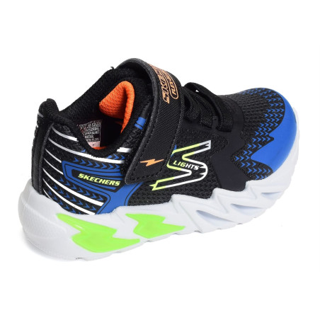 FLEX GLOW BOLT BB Noir Bleu, Baskets running Skechers