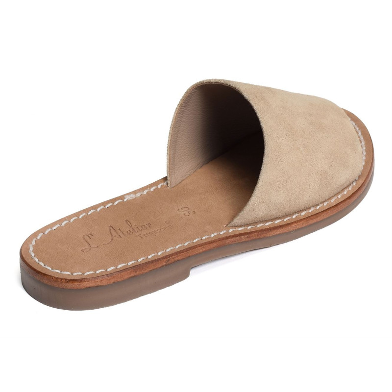 SH300 Beige, Mules Atelier Tropézien