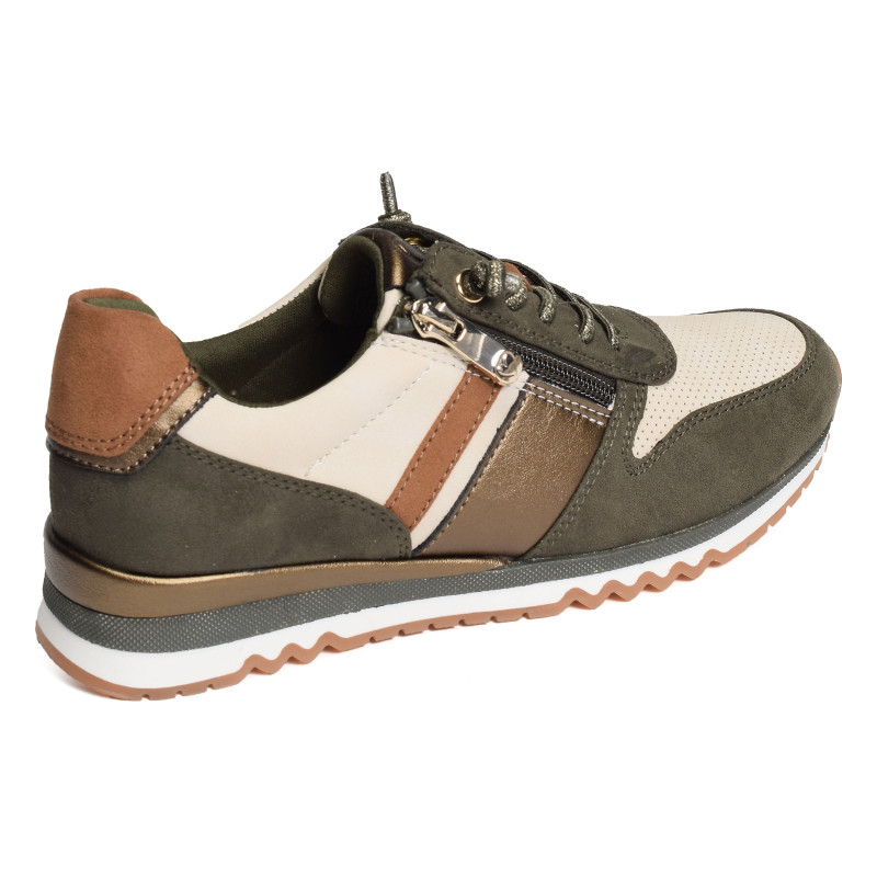 23707 Beige Kaki, Baskets running Marco Tozzi