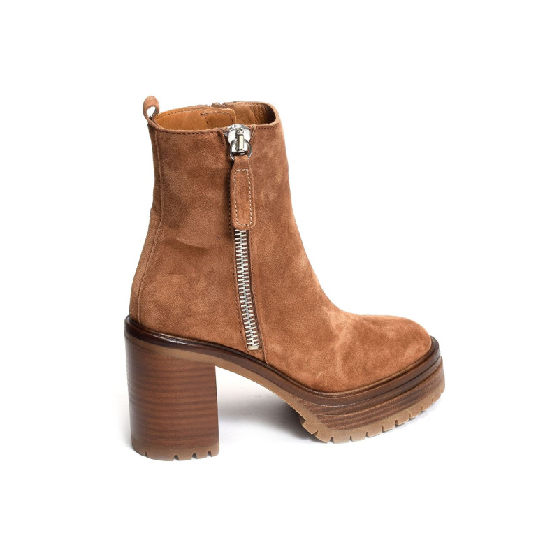 AMINA 2683 Camel, Bottines Alpe