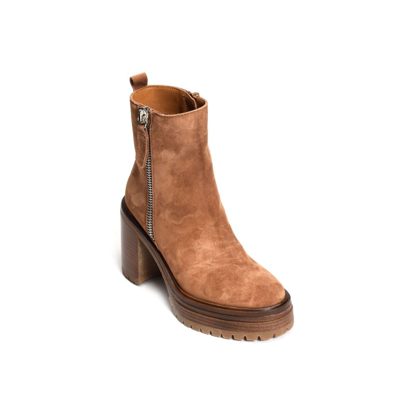 AMINA 2683 Camel, Bottines Alpe