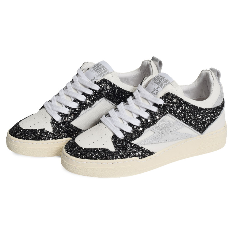 CHITA Blanc Anthracite, Sneakers basses Semerdjian