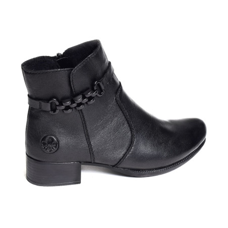 78676 Noir, Bottines Rieker