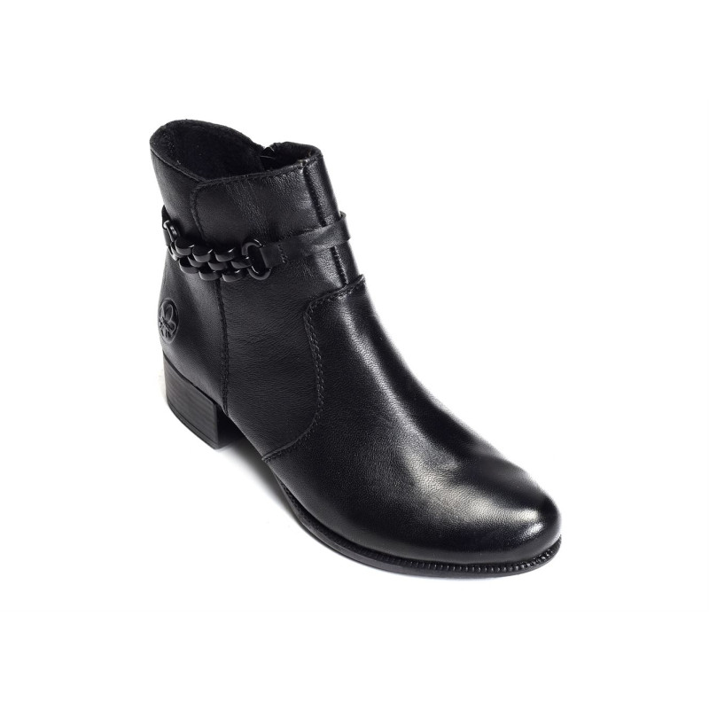 78676 Noir, Bottines Rieker