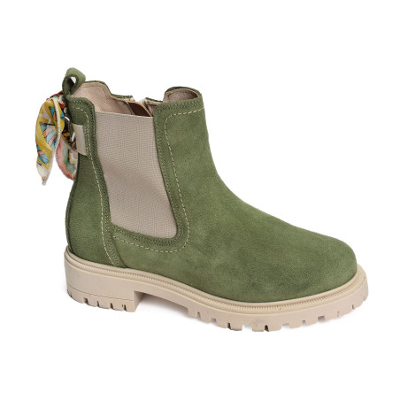 BECKY Vert, Chelsea boots Goodstep