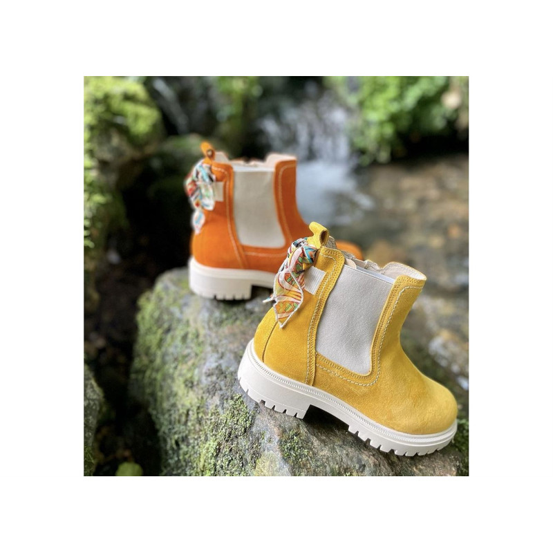 BECKY Orange, Chelsea boots Goodstep