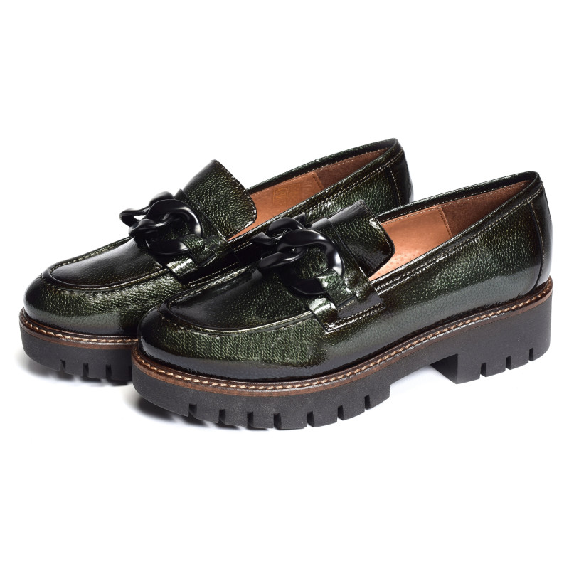 CV6204 Verni Vert, Mocassins Folie's