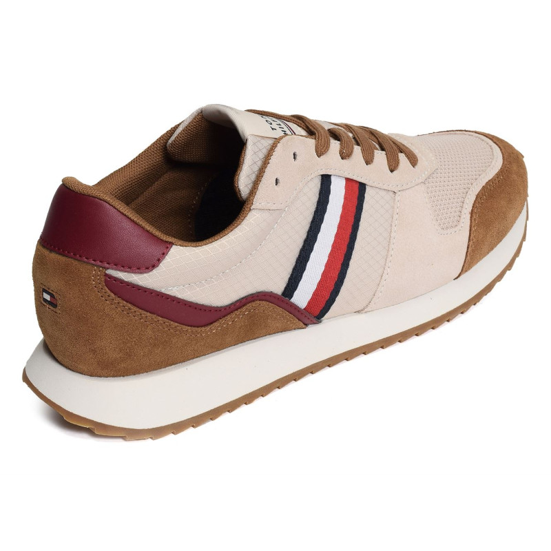 RUNNER EVO MIX 4699 Beige Marron, Baskets running Tommy Hilfiger