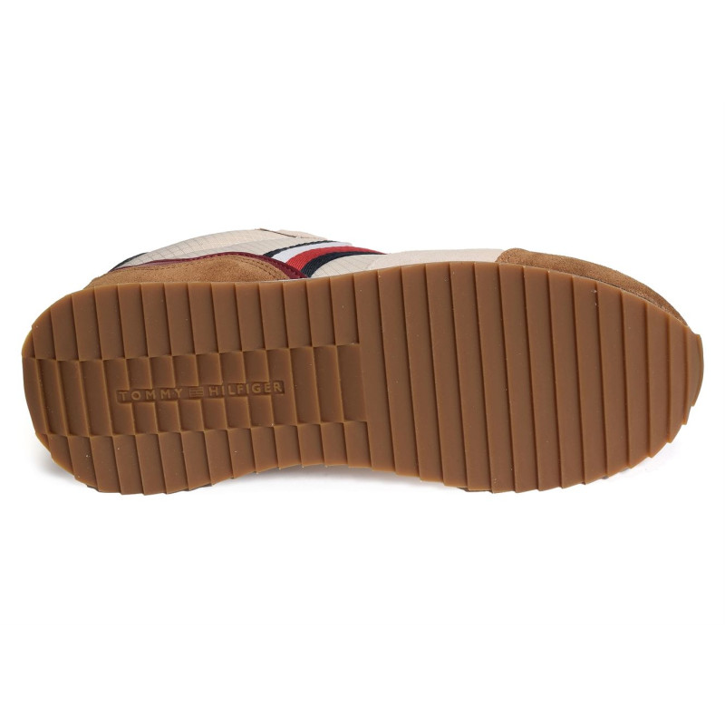 RUNNER EVO MIX 4699 Beige Marron, Baskets running Tommy Hilfiger