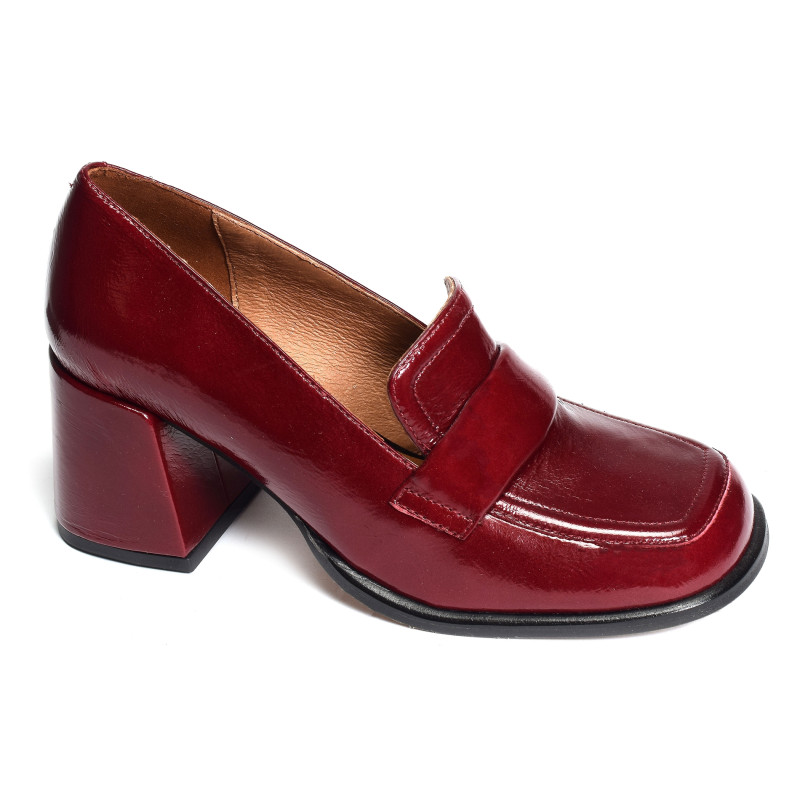 ACDUL 24587 Verni Bordeaux, Mocassins Angel Alarcón