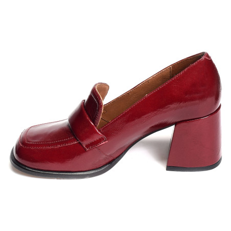 ACDUL 24587 Verni Bordeaux, Mocassins Angel Alarcón