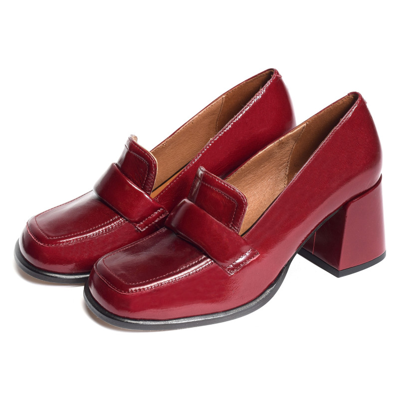 ACDUL 24587 Verni Bordeaux, Mocassins Angel Alarcón