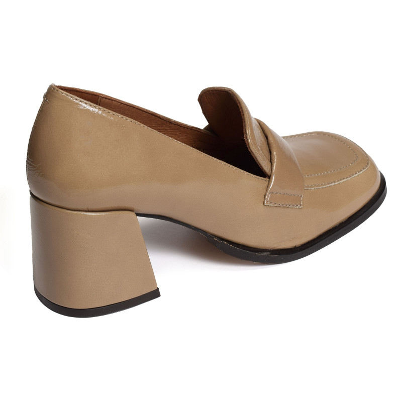 ACDUL 24587 Verni Taupe, Mocassins Angel Alarcón