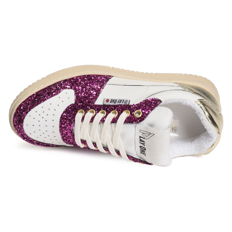 DUBAI W Blanc Fuchsia, Sneakers basses Play One