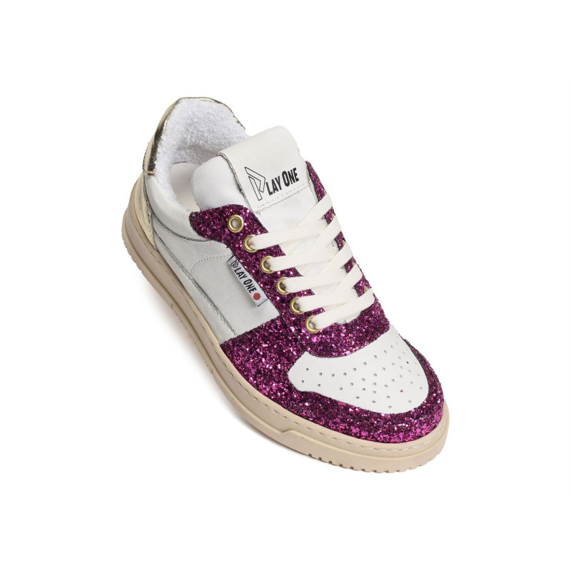 DUBAI W Blanc Fuchsia, Sneakers basses Play One