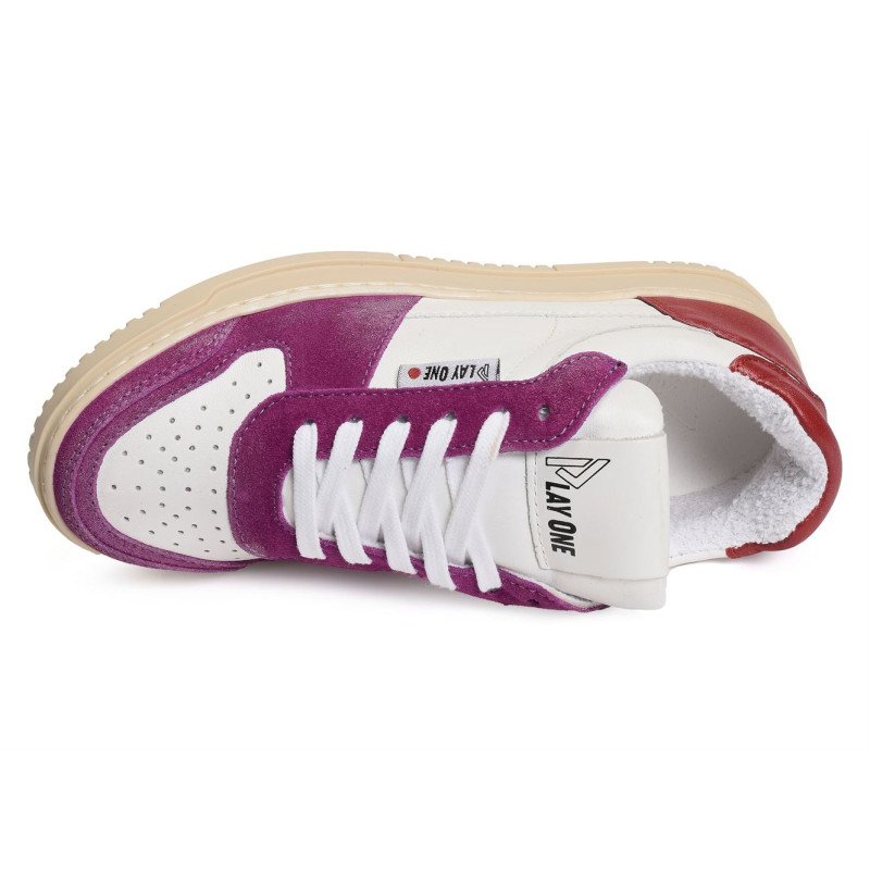 DUBAI W Blanc Violet, Sneakers basses Play One