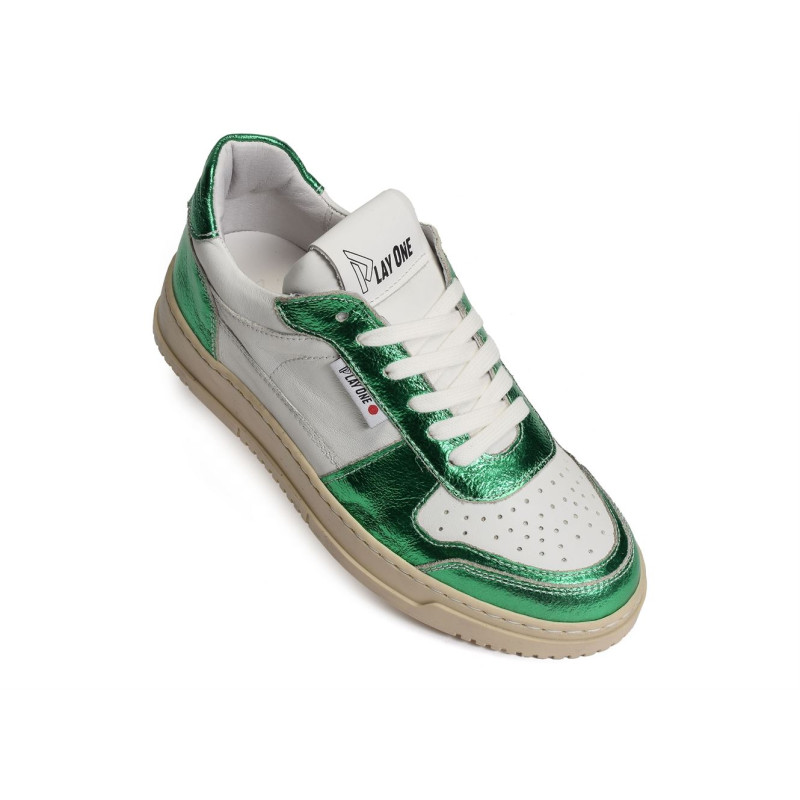 DUBAI W Blanc Vert, Sneakers basses Play One