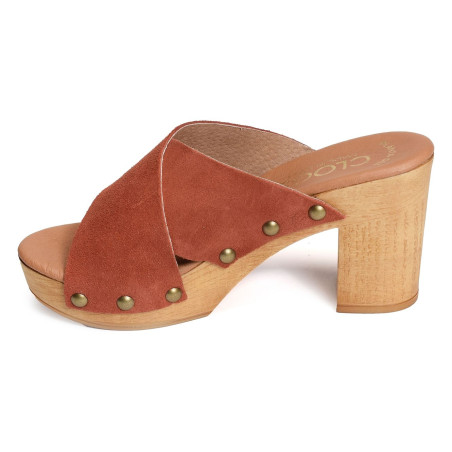 811 C Brique, Mules Clogs