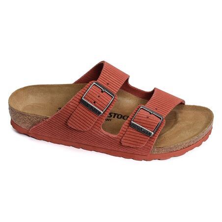 ARIZONA CORDUROY W Rouge, Mules Birkenstock