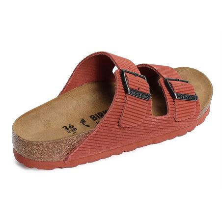 ARIZONA CORDUROY W Rouge, Mules Birkenstock