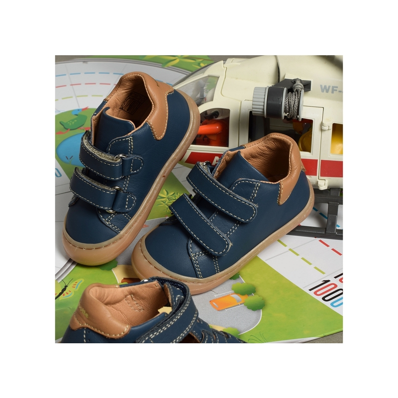 ARGO VELCRO Bleu, Chaussures à Scratch Babybotte