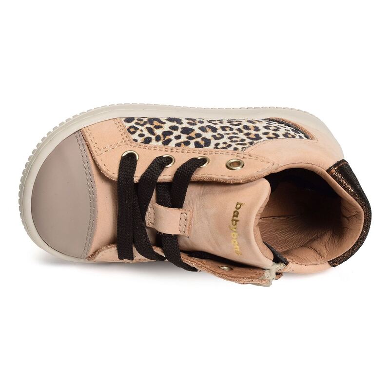 FRIDA ZIP Léopard, Chaussures à Lacets Babybotte