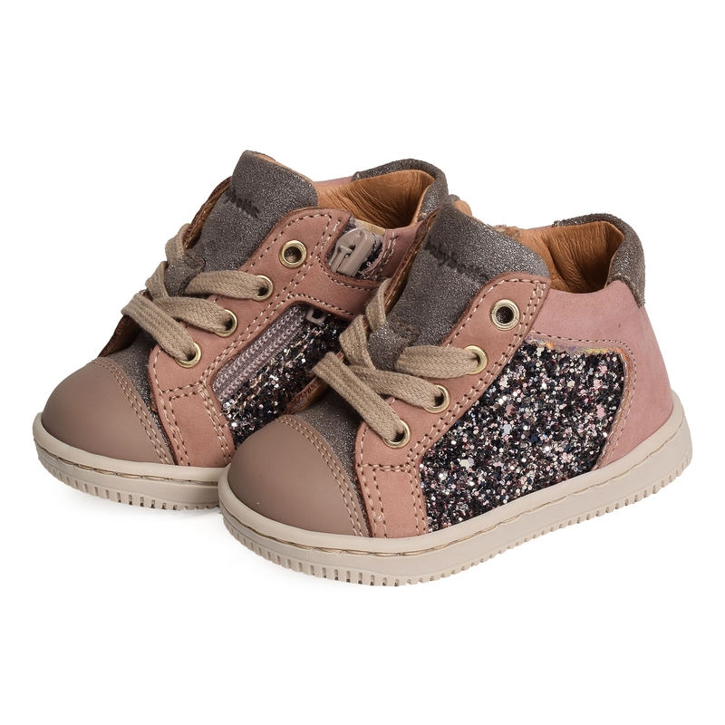 FRIDA ZIP Rose Glitter, Chaussures à Lacets Babybotte