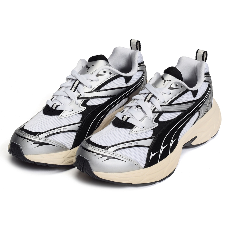 MORPHIC RETRO Blanc Noir, Baskets running Puma