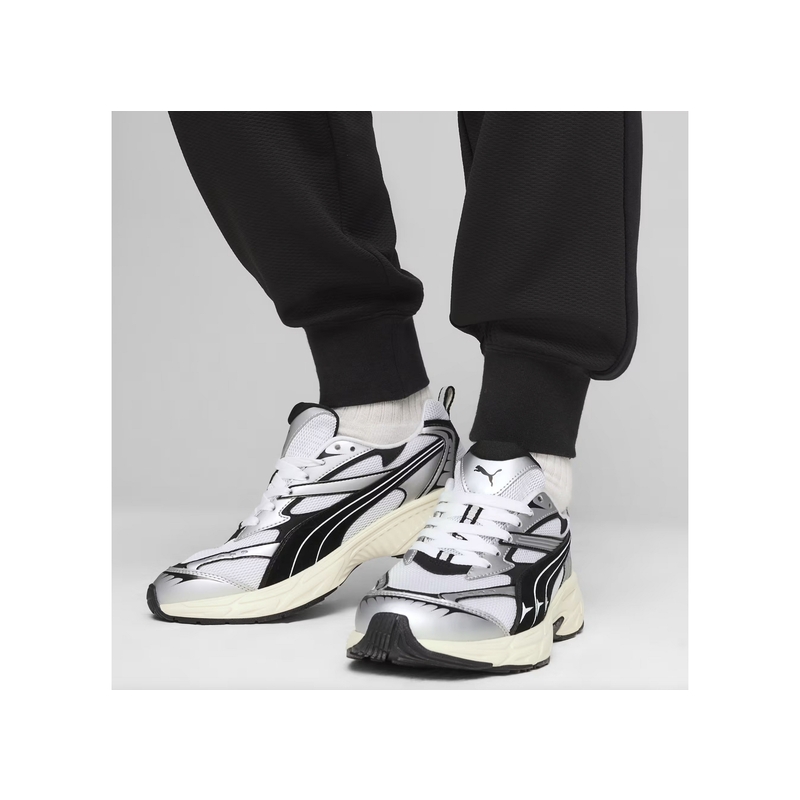 MORPHIC RETRO Blanc Noir, Baskets running Puma