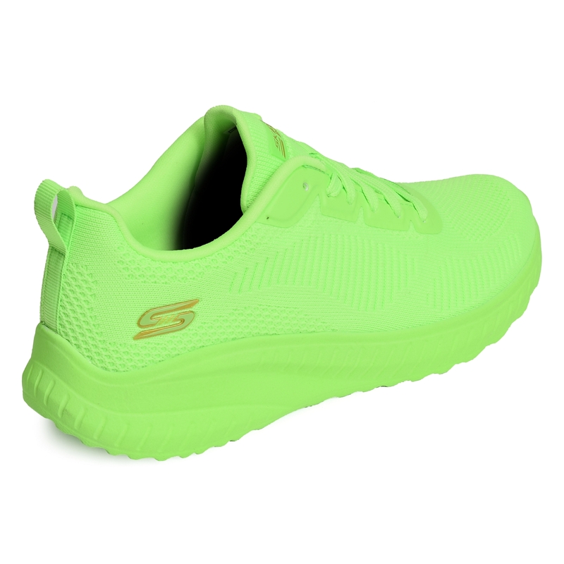 BOBS SQUAD CHAOS COOL RYTHMS Vert Fluo, Baskets running Skechers