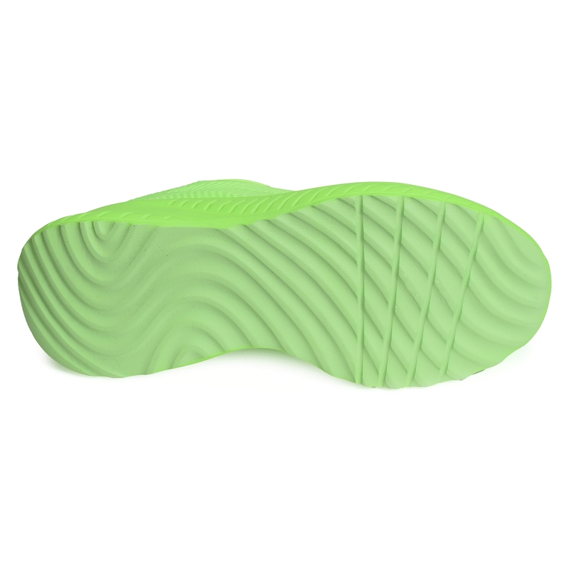 BOBS SQUAD CHAOS COOL RYTHMS Vert Fluo, Baskets running Skechers