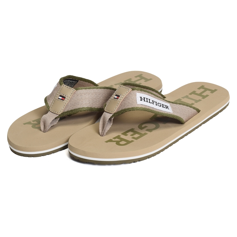 PATCH HILFIGER BEACH SANDAL 5024 Beige, Tongs Tommy Hilfiger