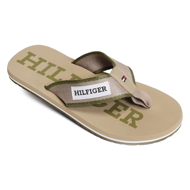 PATCH HILFIGER BEACH SANDAL 5024 Beige, Tongs Tommy Hilfiger