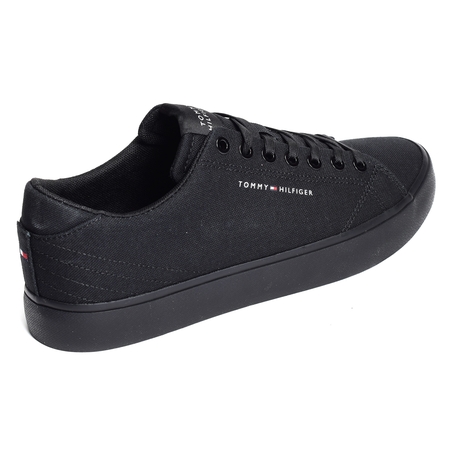 TH HI VULC LOW CANVAS 4882 Noir, Chaussures basses Tommy Hilfiger