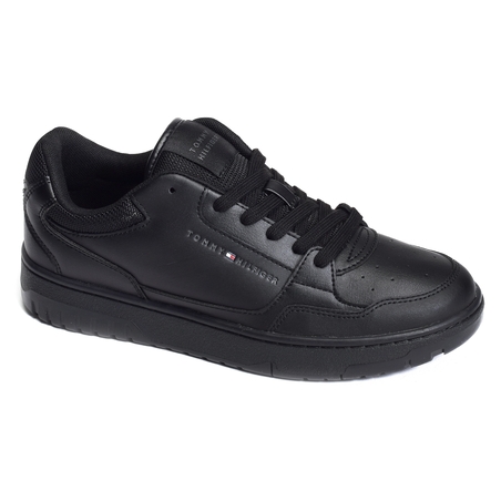 TH BASKET CORE LEATHER ESS 5040 Noir, Sneakers basses Tommy Hilfiger