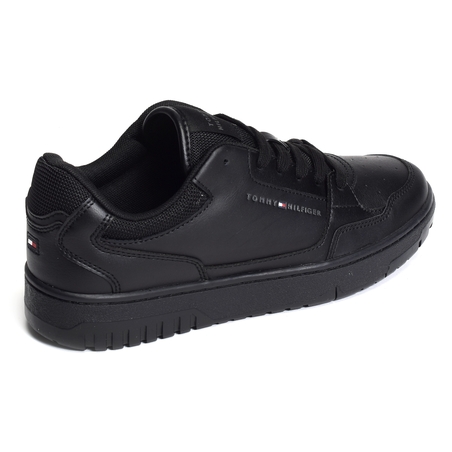 TH BASKET CORE LEATHER ESS 5040 Noir, Sneakers basses Tommy Hilfiger