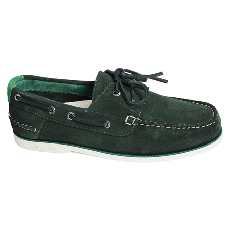 TH BOAT CORE SUEDE 4505 Vert, Bateaux Tommy Hilfiger