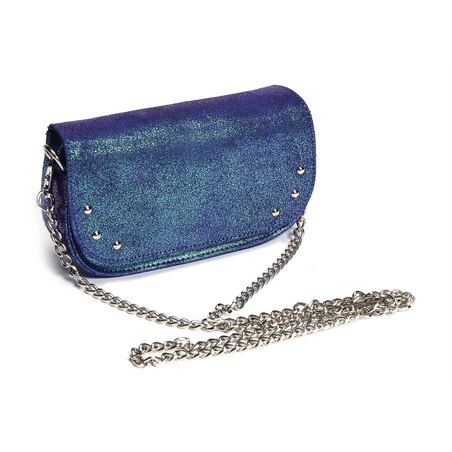 POCHETTE BANDOULIERE ALICE HE899 Bleu Multicolore, Sacs à bandoulière Charlay Stone