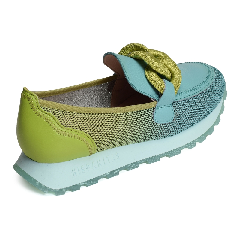 LOIRA 243270 Bleu Vert, Mocassins Hispanitas