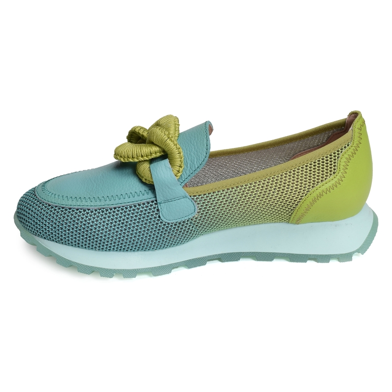 LOIRA 243270 Bleu Vert, Mocassins Hispanitas