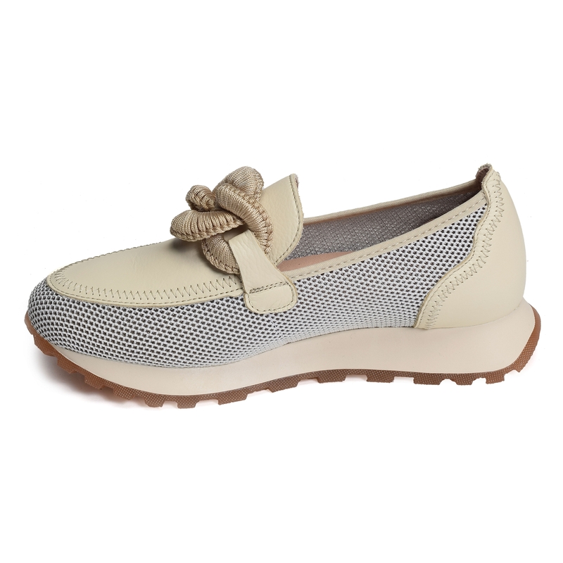 LOIRA 243270 Blanc Beige, Mocassins Hispanitas