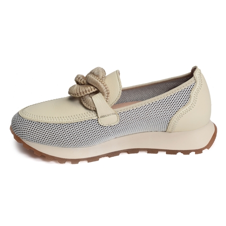 LOIRA 243270 Blanc Beige, Mocassins Hispanitas