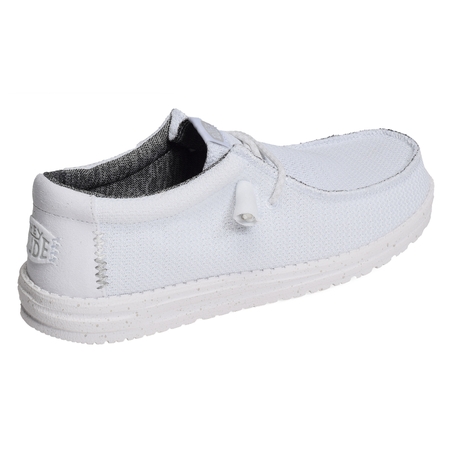 WALLY SPORT MESH Blanc Blanc, Slip-On HeyDude