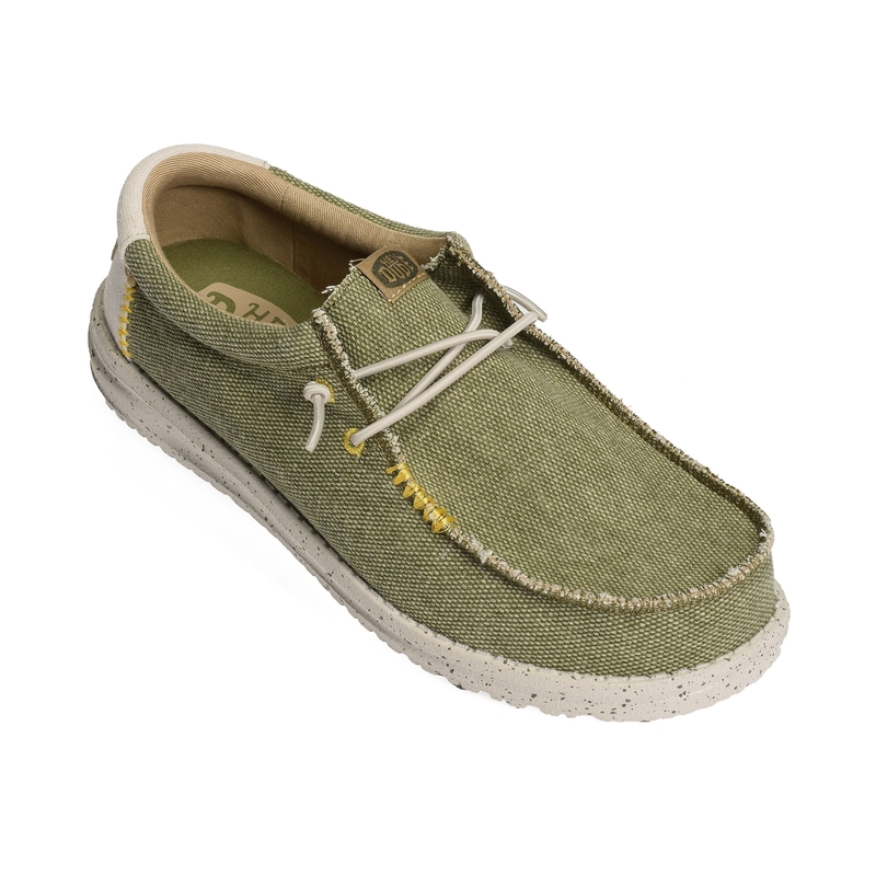 WALLY COASTLINE JUTE Olive, Chaussures basses HeyDude